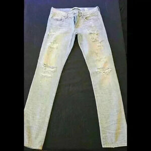 Abercrombie and Fitch - Light Wash Ripped Denim